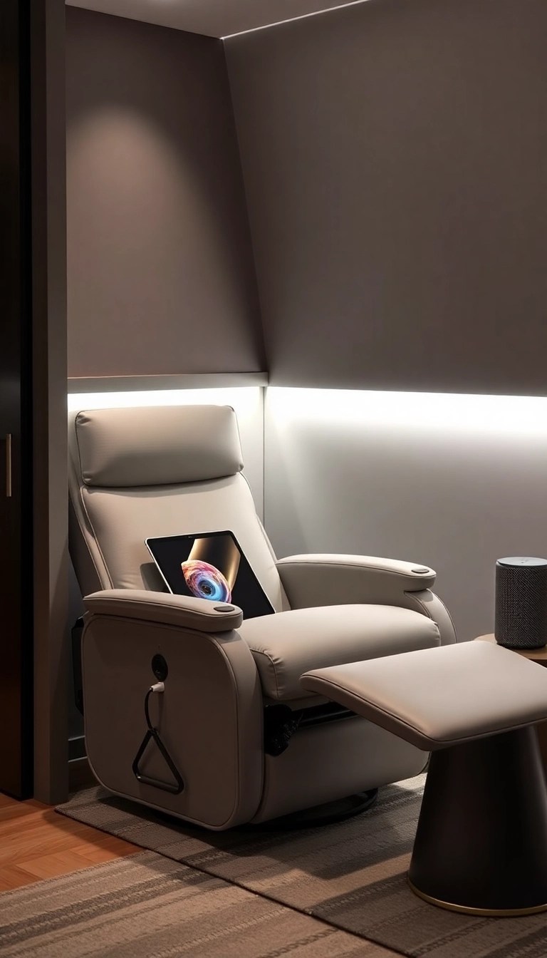 12 Dreamy Reading Nooks You'll Wish You Could Dive Into Right Now! - 11. The Tech-Savvy Space