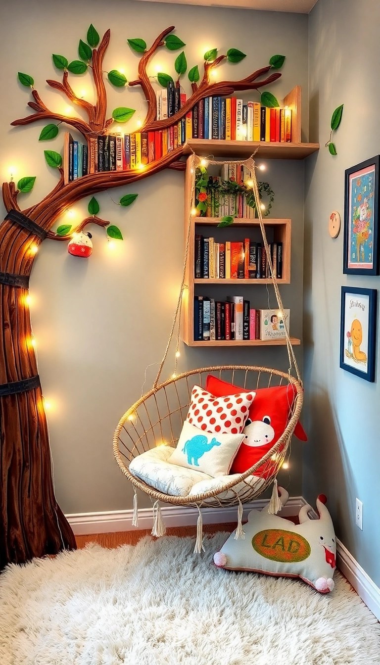 12 Dreamy Reading Nooks You'll Wish You Could Dive Into Right Now! - 8. The Whimsical Wonderland