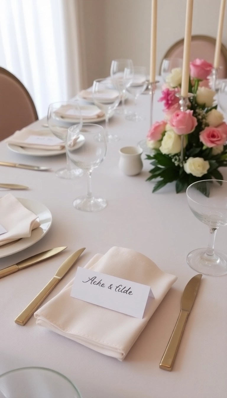 12 Stylish Minimalist Table Settings That Will Impress Your Guests! - 11. Personal Touches