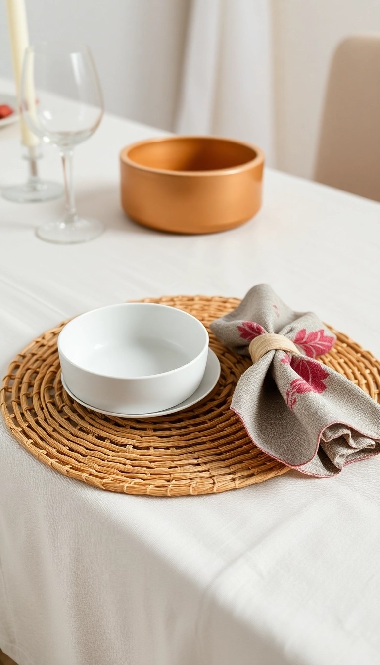 12 Stylish Minimalist Table Settings That Will Impress Your Guests! - 4. Textured Layers