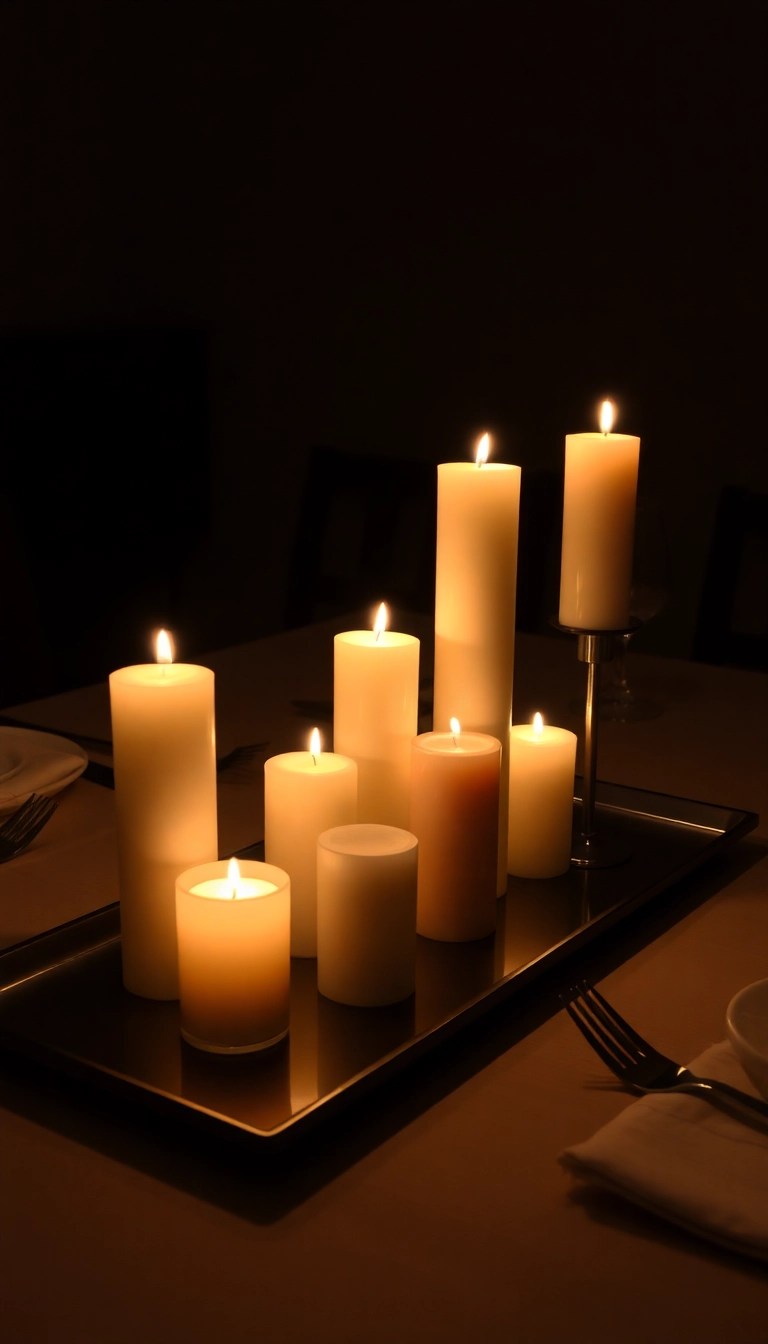 12 Stylish Minimalist Table Settings That Will Impress Your Guests! - 5. Candlelit Elegance