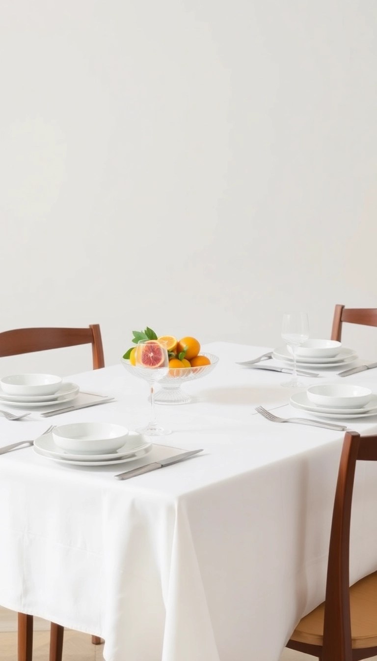 12 Stylish Minimalist Table Settings That Will Impress Your Guests! - 6. Fresh Fruit Accents