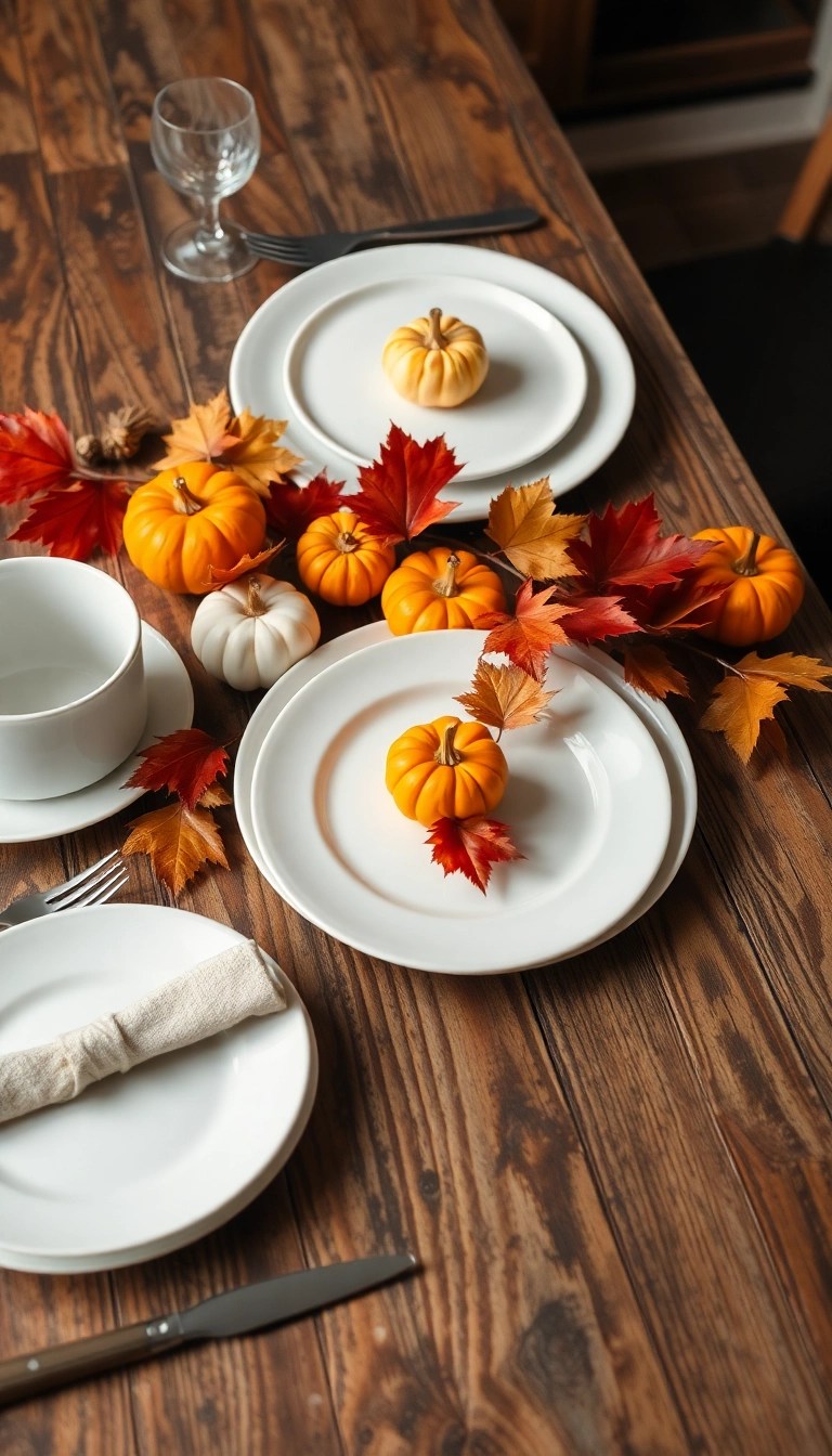 12 Stylish Minimalist Table Settings That Will Impress Your Guests! - 8. Seasonal Themes