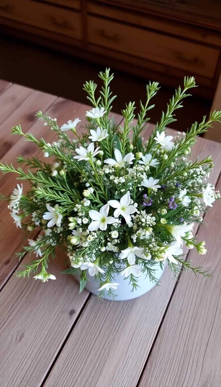 14 Gorgeous Winter Wedding Flower Ideas That Will Take Your Breath Away! - 10. Seasonal Herbs