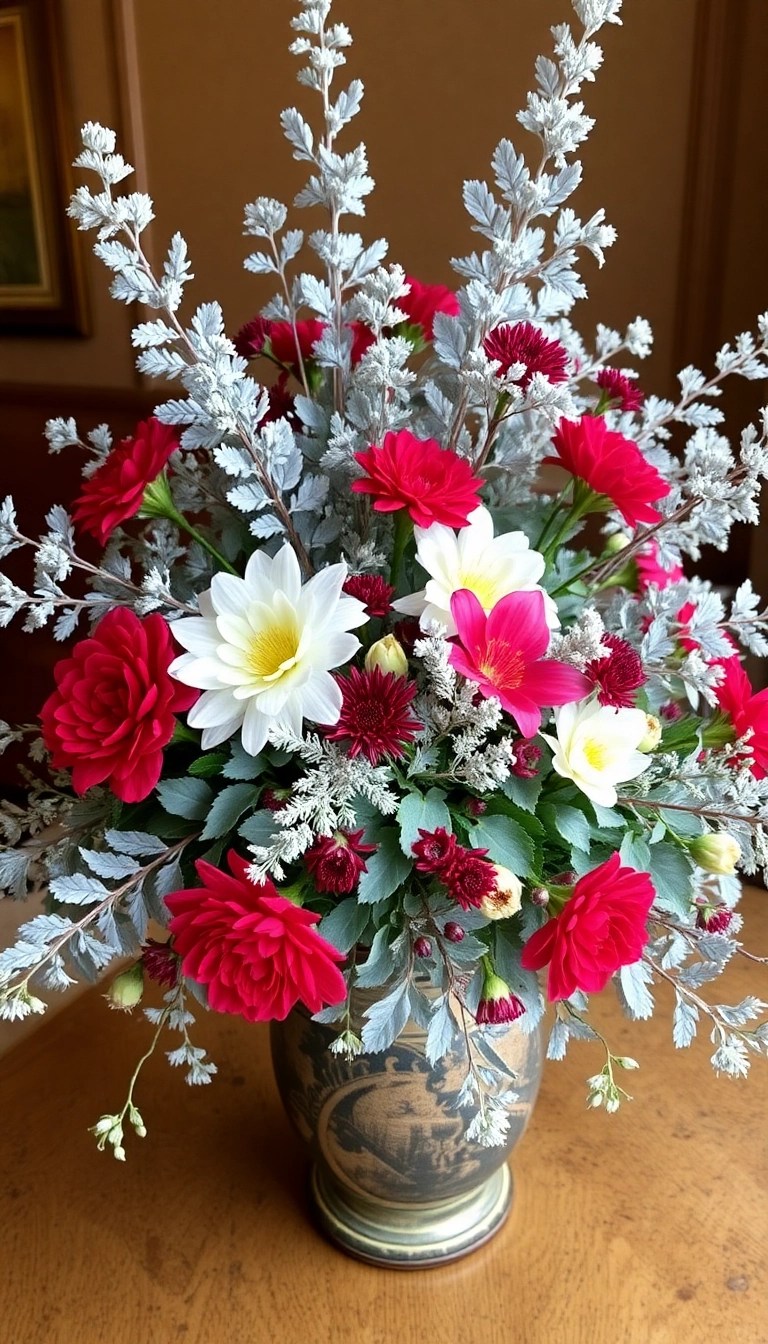 14 Gorgeous Winter Wedding Flower Ideas That Will Take Your Breath Away! - 11. Silver Dusty Miller