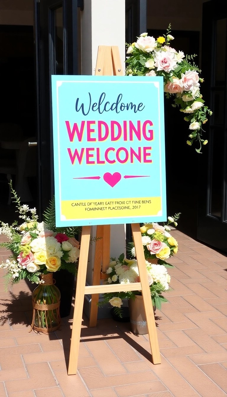 15 Maximalist Wedding Decor Ideas That'll Leave You Breathless (Number 9 is a Showstopper!) - 10. Personalized Signage