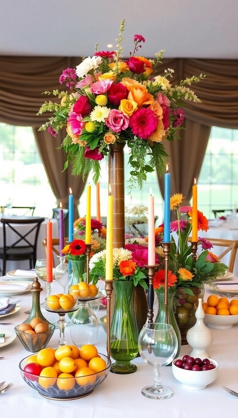 15 Maximalist Wedding Decor Ideas That'll Leave You Breathless (Number 9 is a Showstopper!) - 12. Eclectic Centerpieces