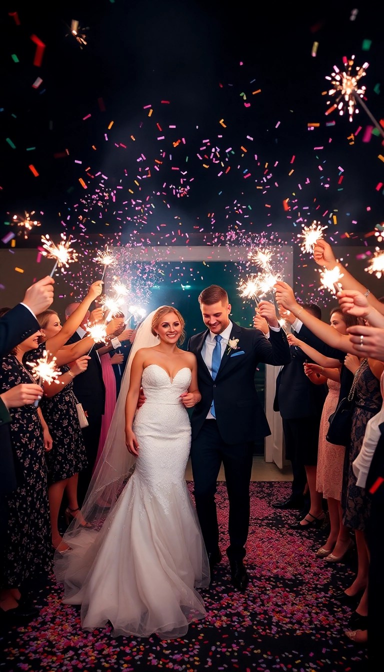 15 Maximalist Wedding Decor Ideas That'll Leave You Breathless (Number 9 is a Showstopper!) - 15. A Dramatic Exit