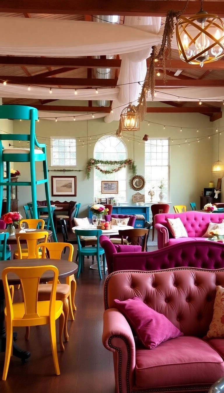 15 Maximalist Wedding Decor Ideas That'll Leave You Breathless (Number 9 is a Showstopper!) - 3. Colorful Seating Arrangements