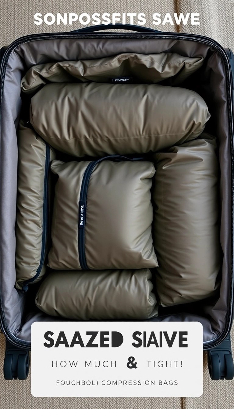 15 Packing Tips That Will Transform You into a Travel Pro Overnight! - 10. Use Compression Bags