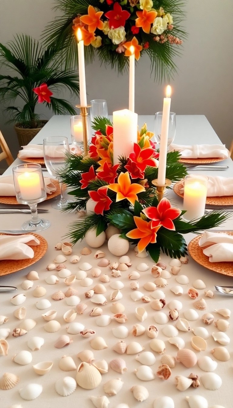 15 Stunning Hawaiian Christmas Decor Ideas That Will Transform Your Home into Paradise! - 13. Seashell Accents