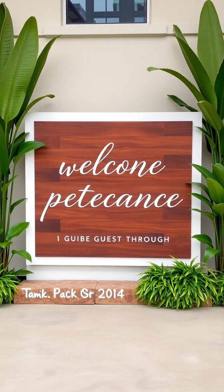 15 Stunning Minimalist Wedding Decor Ideas That Will Leave You Breathless! - 11. Statement Signage