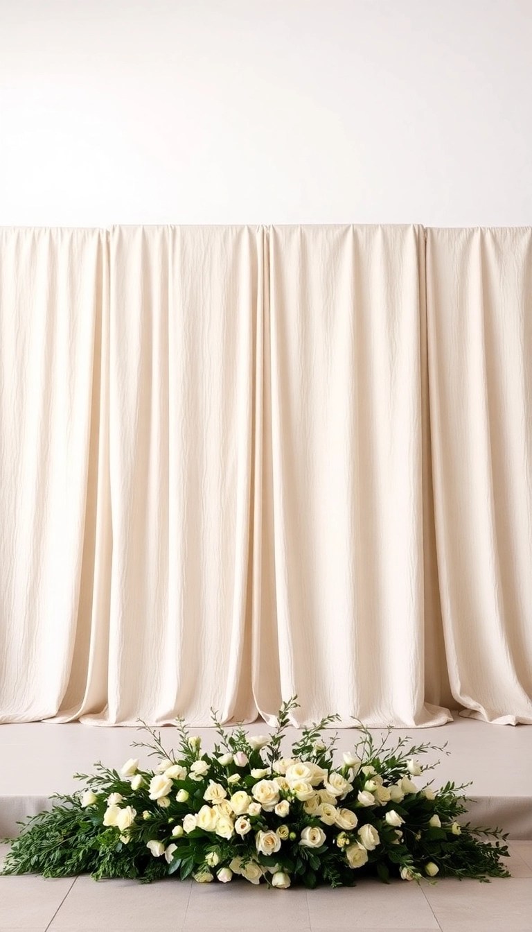 15 Stunning Minimalist Wedding Decor Ideas That Will Leave You Breathless! - 9. Artistic Backdrops