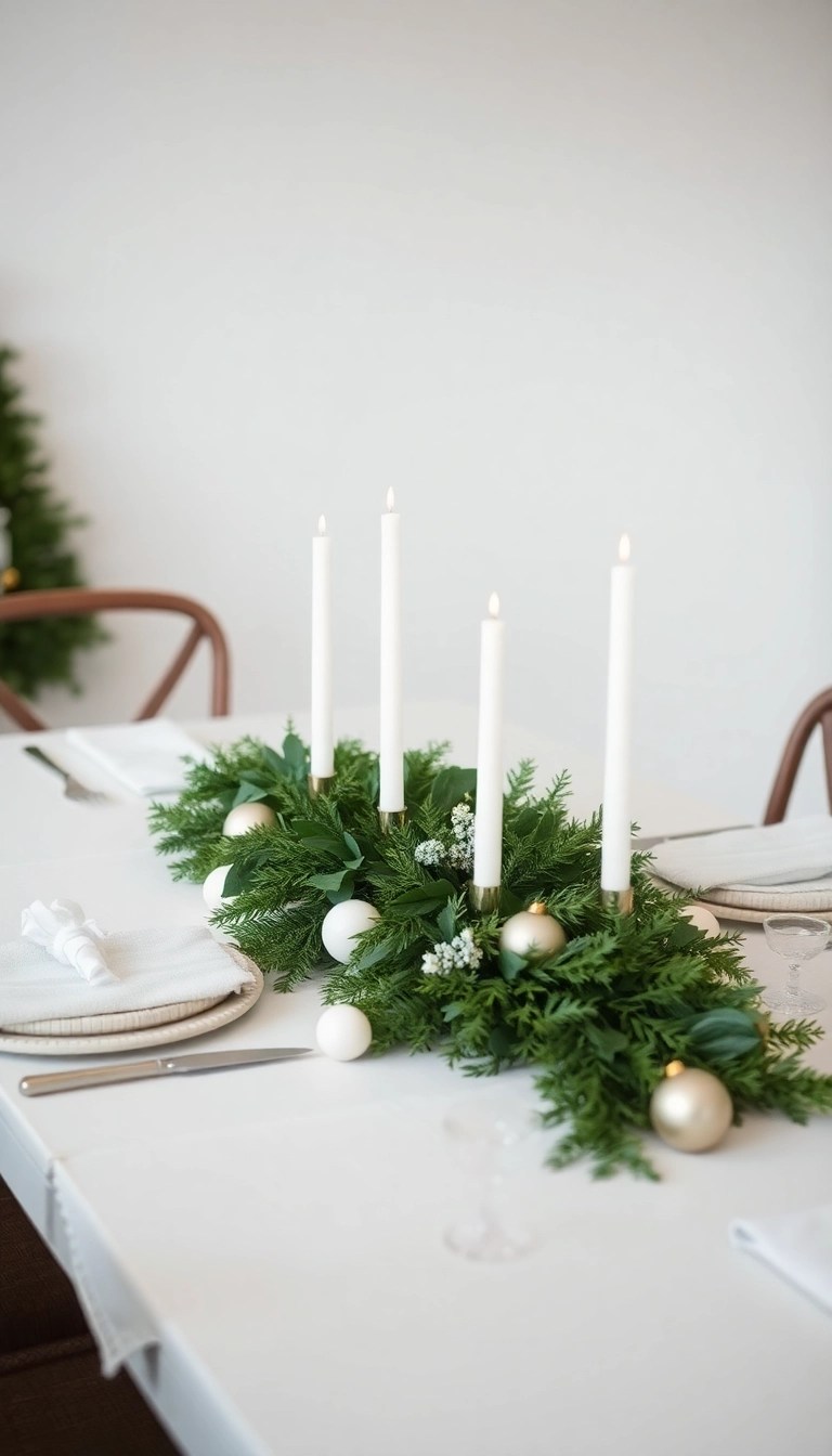 19 Bold Table Centerpieces That Will Wow Your Holiday Guests (You’ll Love #5!) - 14. Seasonal Greenery