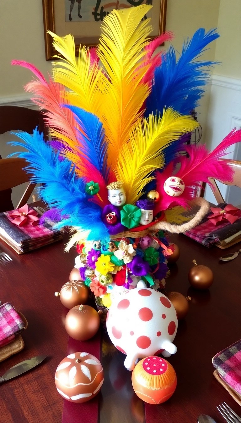 19 Bold Table Centerpieces That Will Wow Your Holiday Guests (You’ll Love #5!) - 15. Unexpected Elements