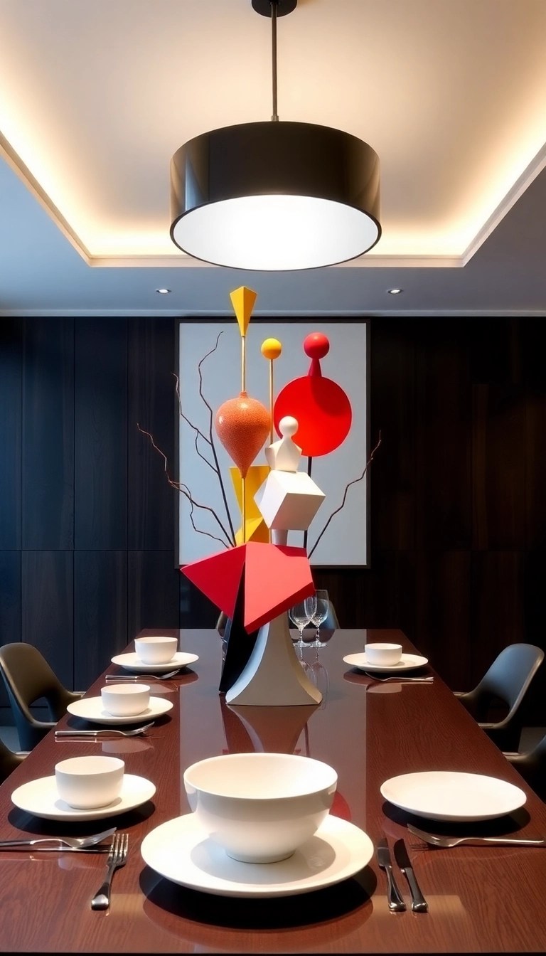 19 Bold Table Centerpieces That Will Wow Your Holiday Guests (You’ll Love #5!) - 8. Artistic Centerpieces