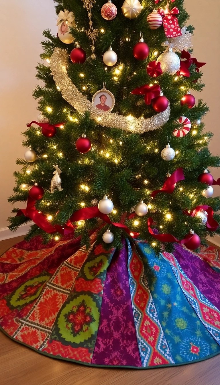 19 Stunning New Orleans Christmas Decor Ideas That Will Make Your Home Shine Bright! - 12. Unique Christmas Tree Skirts
