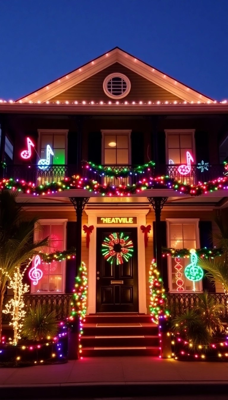 19 Stunning New Orleans Christmas Decor Ideas That Will Make Your Home Shine Bright! - 13. Festive Outdoor Light Displays