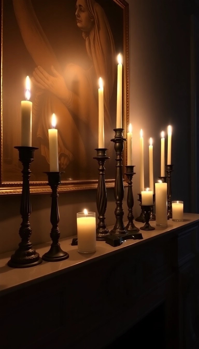 19 Stunning New Orleans Christmas Decor Ideas That Will Make Your Home Shine Bright! - 8. Elegant Candle Displays