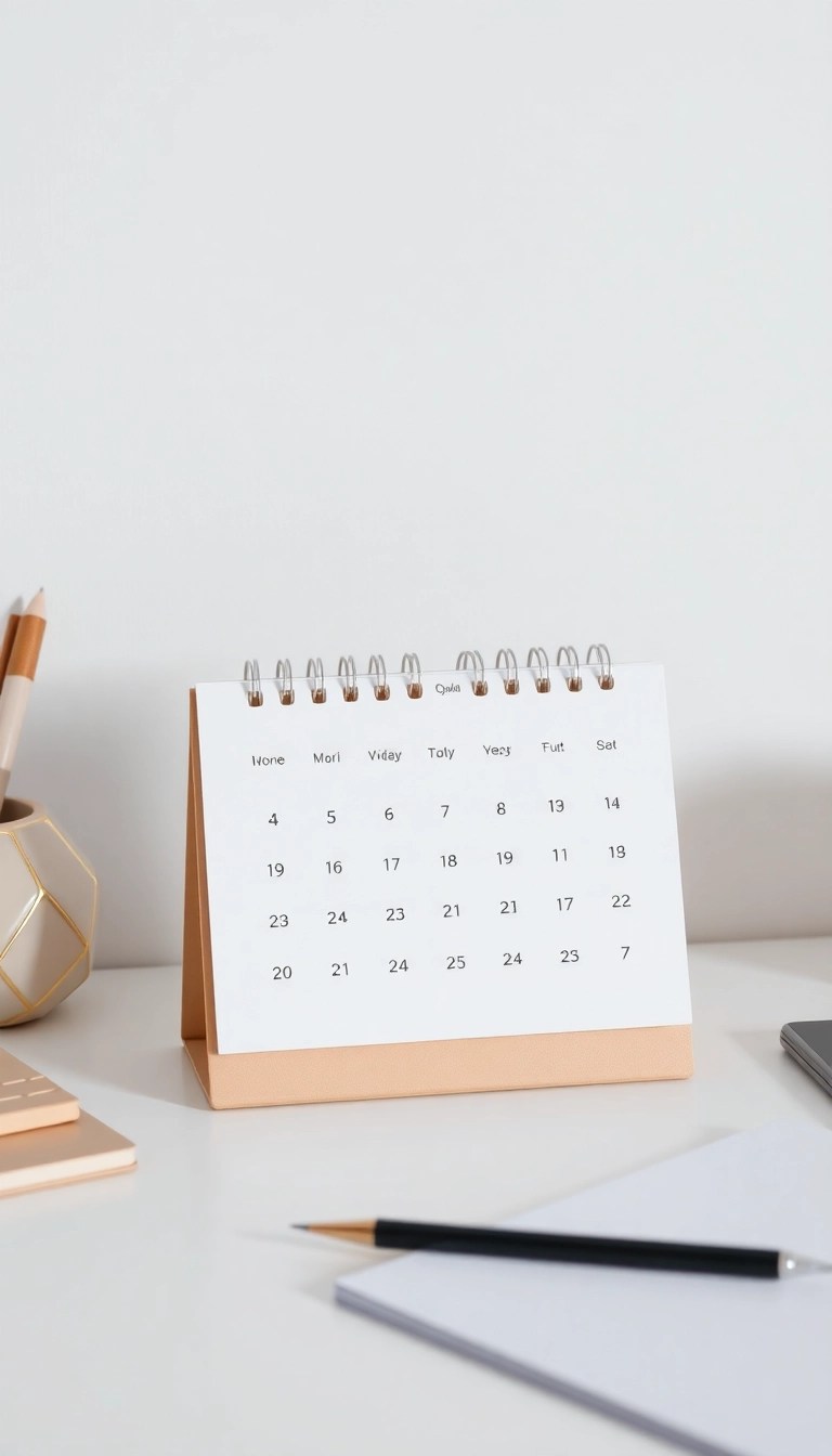 20 Affordable Minimalist Gifts That Are Perfect for Any Budget (You Won't Believe #8!) - 18. Minimalist Calendar