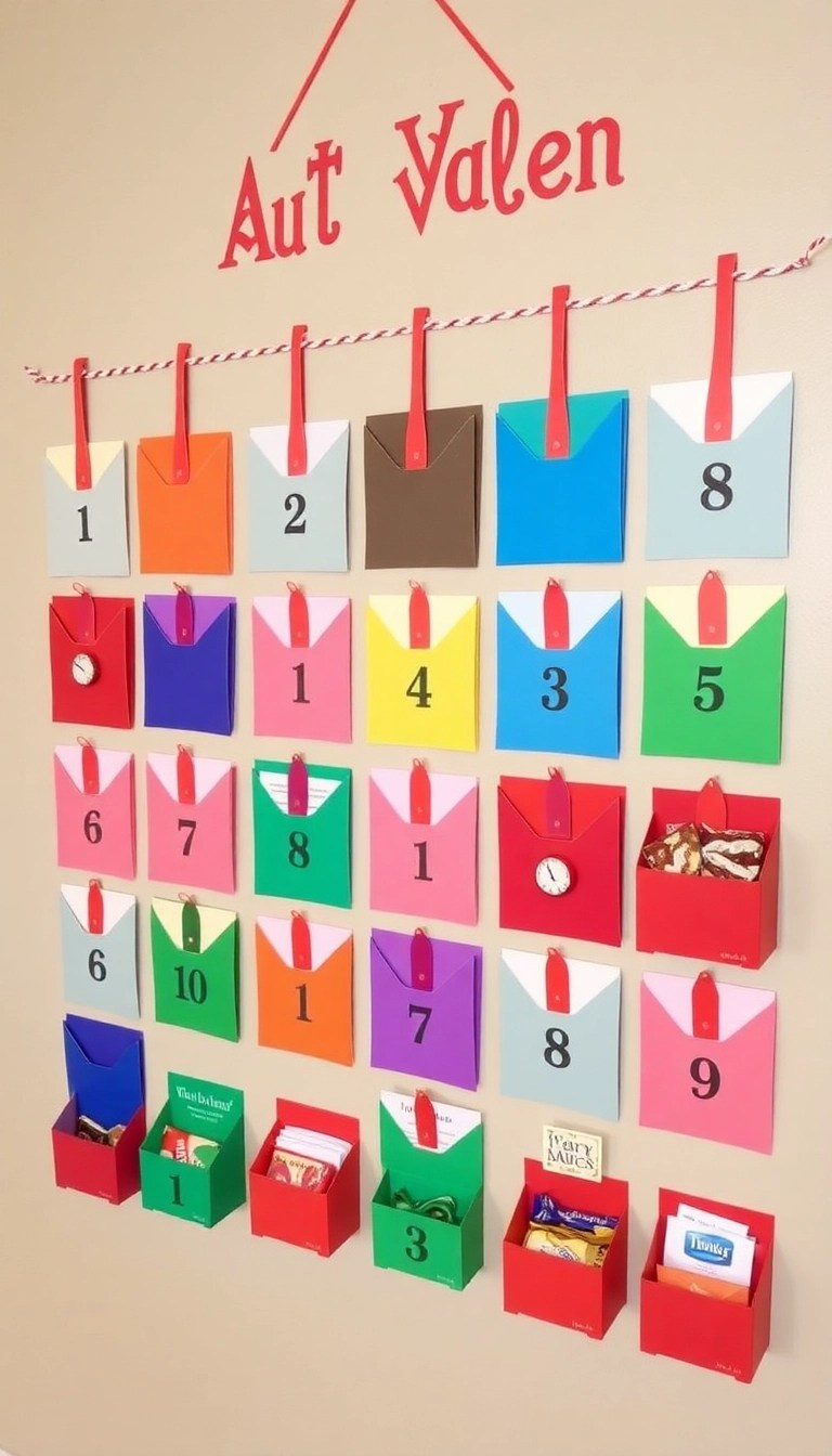 20 Easy DIY Christmas Decor Ideas That Will Wow Your Guests (And Save You Money!) - 10. DIY Advent Calendar