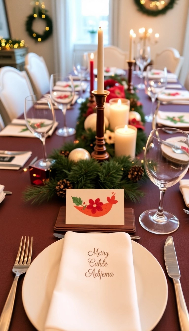 20 Easy DIY Christmas Decor Ideas That Will Wow Your Guests (And Save You Money!) - 16. DIY Christmas Table Place Cards