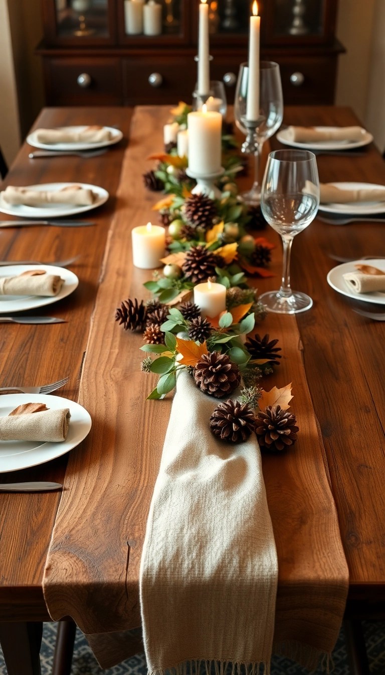 21 Breathtaking Autumn Wedding Decor Ideas That Will Leave You in Awe! - 12. Rustic Wooden Table Runners
