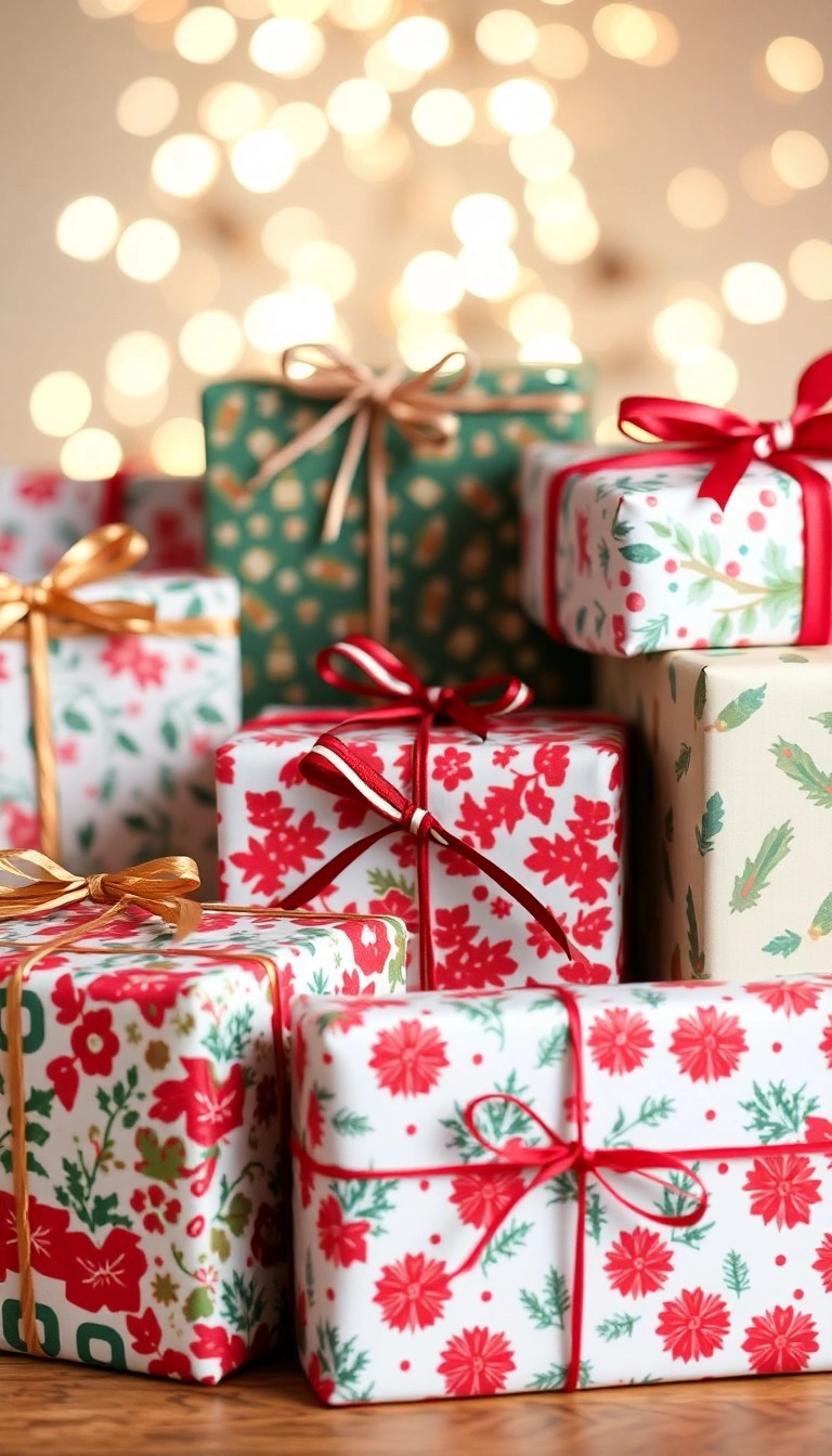 22 Vintage Gift Wrap Ideas That'll Make Your Presents Stand Out Under the Tree! - 11. Holiday-themed Scrapbook Paper