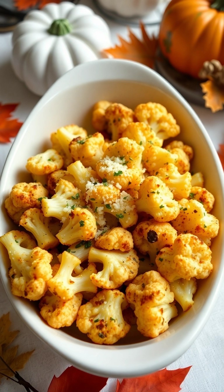 25 Classic Thanksgiving Sides You Simply Can't Skip This Year (Your Guests Will Thank You!) - 14. Parmesan Roasted Cauliflower