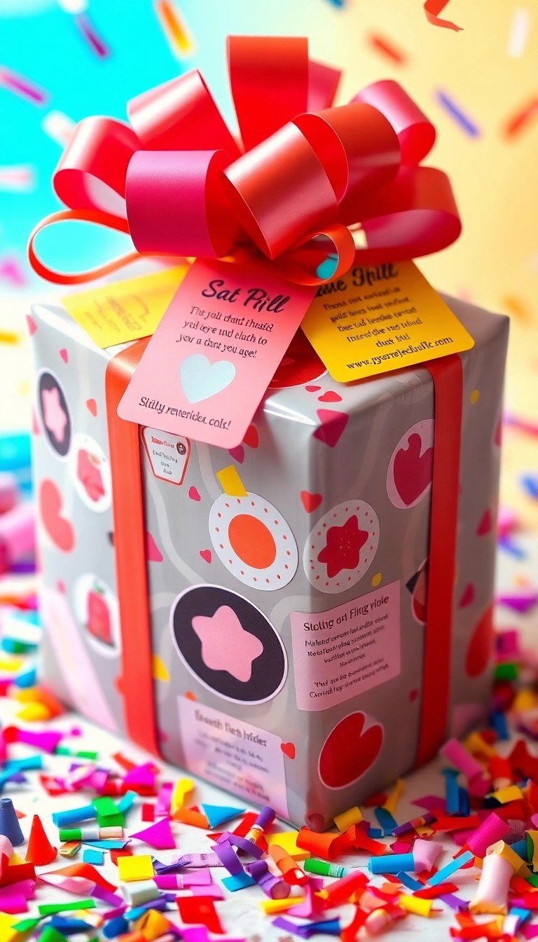 25 Creative Wrapping Paper Ideas That'll Leave Everyone Speechless (You Won't Believe #14!) - 21. Interactive Wrapping