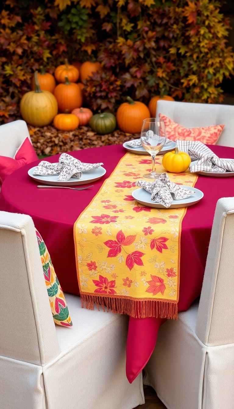 25 Maximalist Thanksgiving Decor Ideas That Will Leave Your Guests in Awe (You Won't Believe #18!) - 1. Layered Textiles Galore
