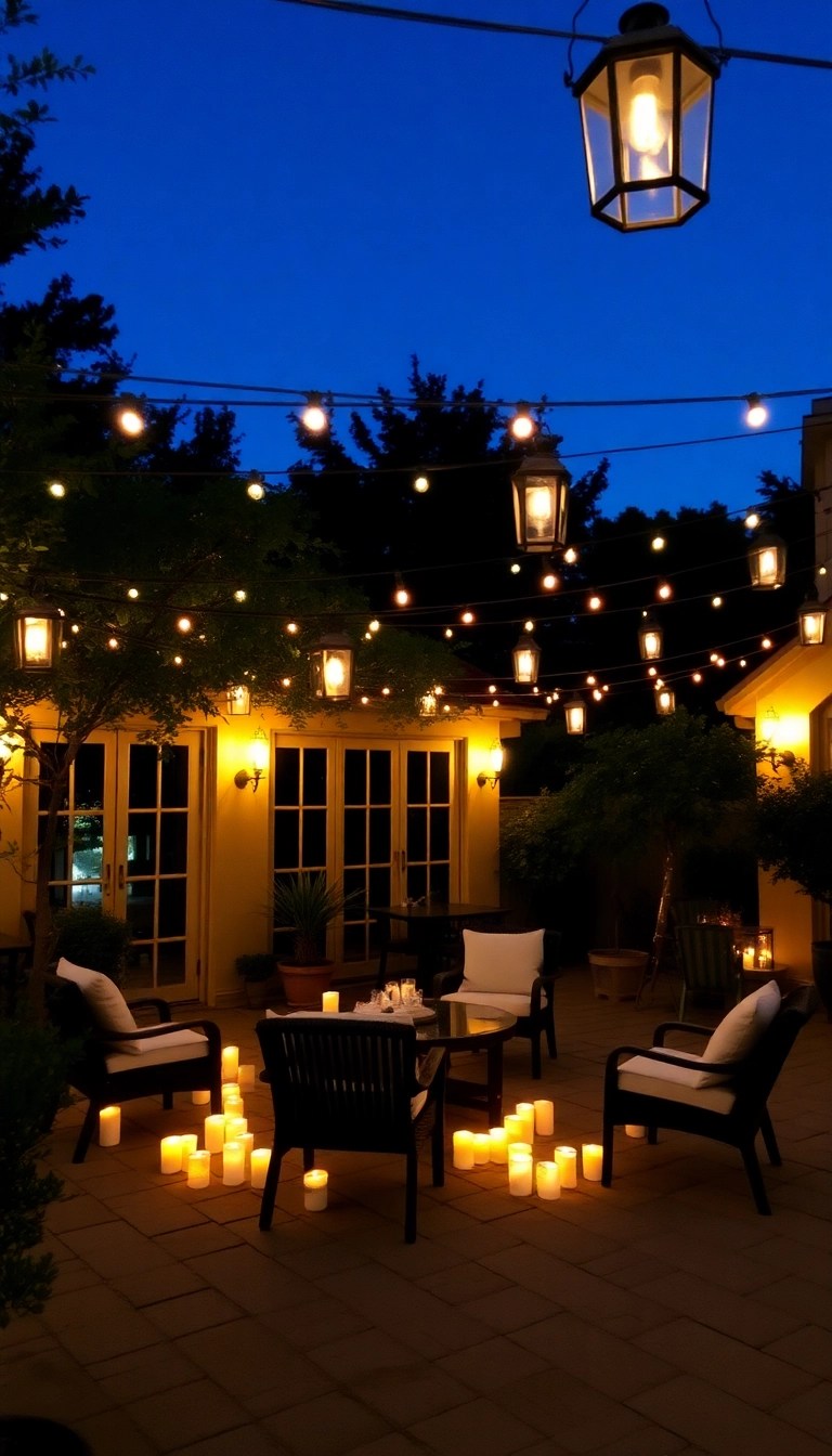 25 Stunning Patio Ideas That'll Make You Want to Host Every Weekend (You Won't Believe #12!) - 20. Nighttime Glow