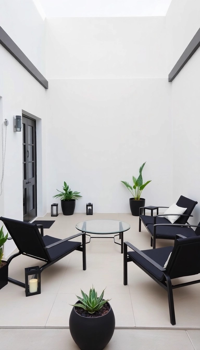 25 Stunning Patio Ideas That'll Make You Want to Host Every Weekend (You Won't Believe #12!) - 3. Modern Minimalism