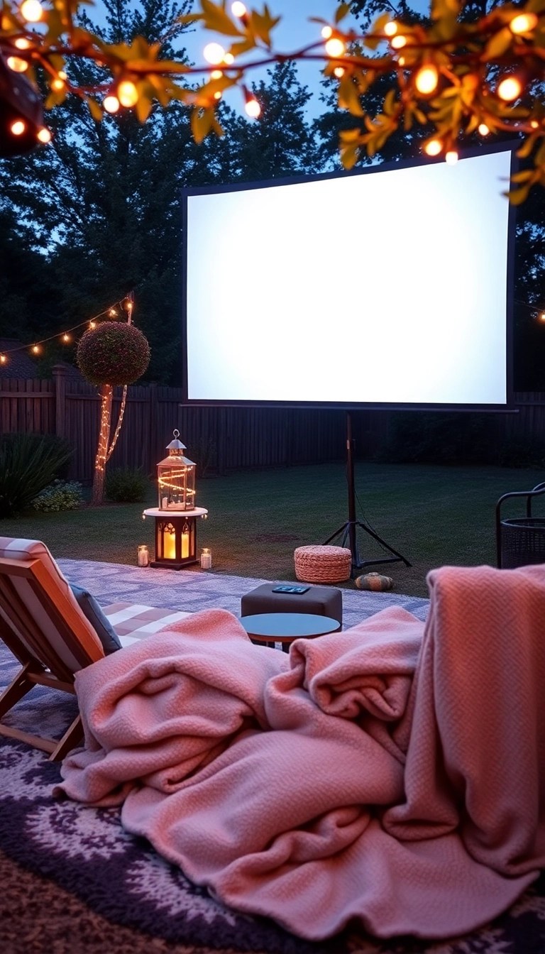 25 Stunning Patio Ideas That'll Make You Want to Host Every Weekend (You Won't Believe #12!) - 8. Outdoor Movie Night