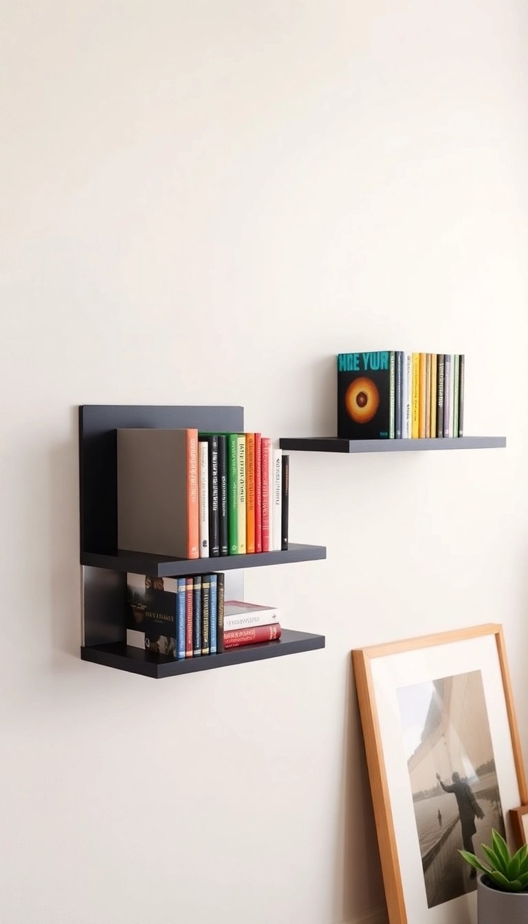 20 Creative Bookcases That'll Transform Your Space into an Art Gallery (You Won't Believe #5!) - 1. The Floating Bookshelf