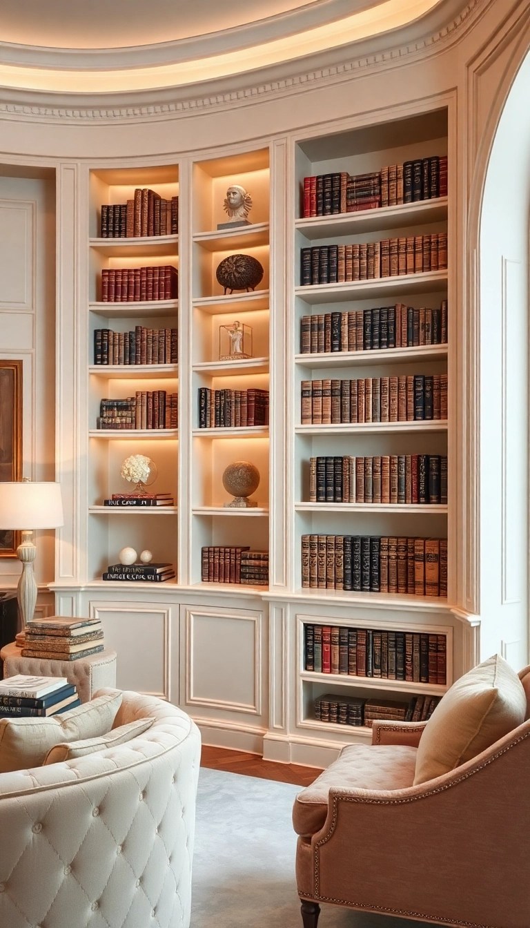 20 Creative Bookcases That'll Transform Your Space into an Art Gallery (You Won't Believe #5!) - 10. The Elegant Curves