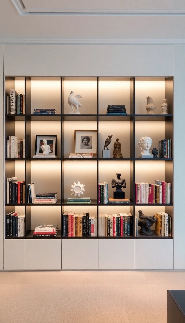 20 Creative Bookcases That'll Transform Your Space into an Art Gallery (You Won't Believe #5!) - 19. The Curated Collection