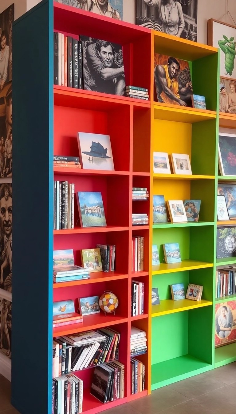 20 Creative Bookcases That'll Transform Your Space into an Art Gallery (You Won't Believe #5!) - 5. The Artistic Canvas