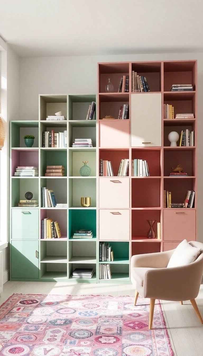 20 Creative Bookcases That'll Transform Your Space into an Art Gallery (You Won't Believe #5!) - 9. The Modular Marvel