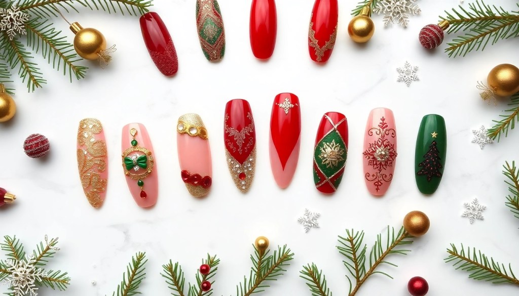 20 Glam Christmas Nail Designs That Will Make You Feel Like a Holiday Queen!
